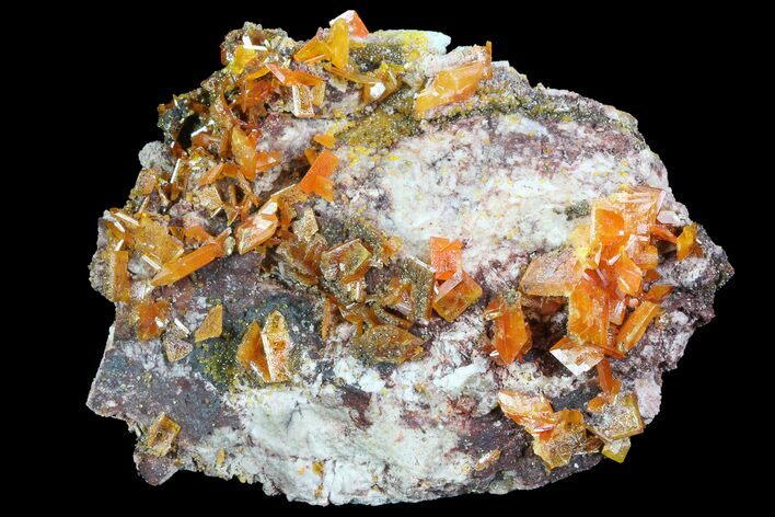 Wulfenite Crystal Cluster - Rowley Mine, AZ #76831